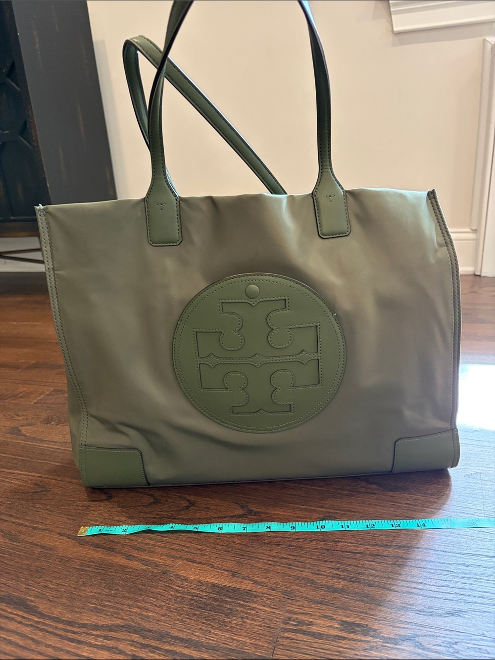 Tory Burch Ella Tote Palm Leaf Color